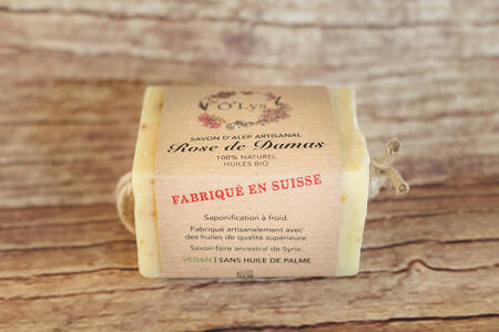 savon d'Alep rose de Damas 175 g BIO