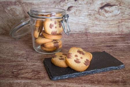 Biscuits tigre choco vanille  
