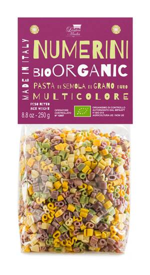 Petites pâtes numéros 250 g BIO